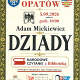 Opatowski finał 15. edycji Narodowego Czytania odbędzie się w sobotę, 5 września 2026 r.