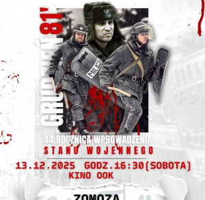Otwarta projekcja filmów krótkometrażowych "Zomoza" i "Grudniowe rozmowy"
