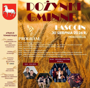 Dożynki w Lasocinie już 30 sierpnia 2026 r.