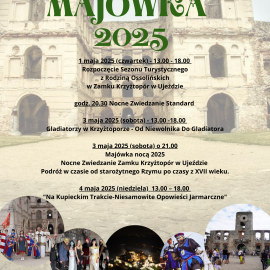 Majówką w Zamku Krzyżtopór w Ujeździe - rozpoczęcie sezonu turystycznego 2025.