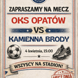 Zaproszenie na mecz OKS Opatów vs Kamienna Brody