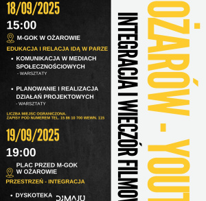 "Ożarów - Youth": integracja i wieczór filmowy